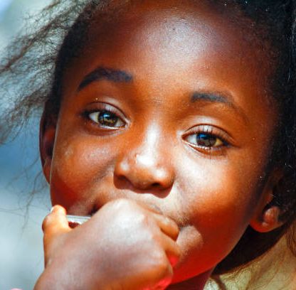 Portrait of cute malagasy girl
